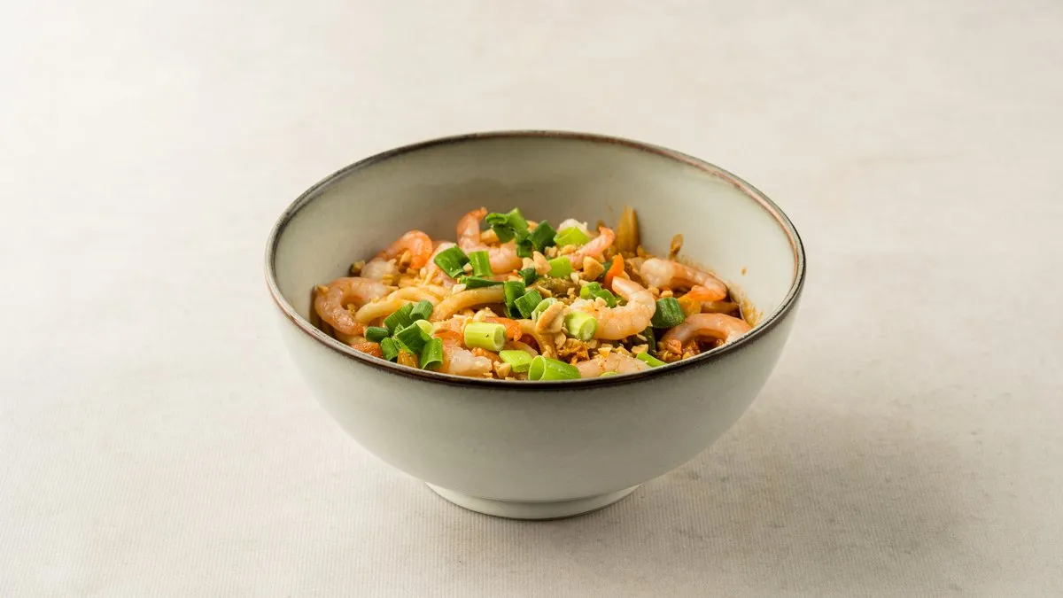 Udon z krewetkami