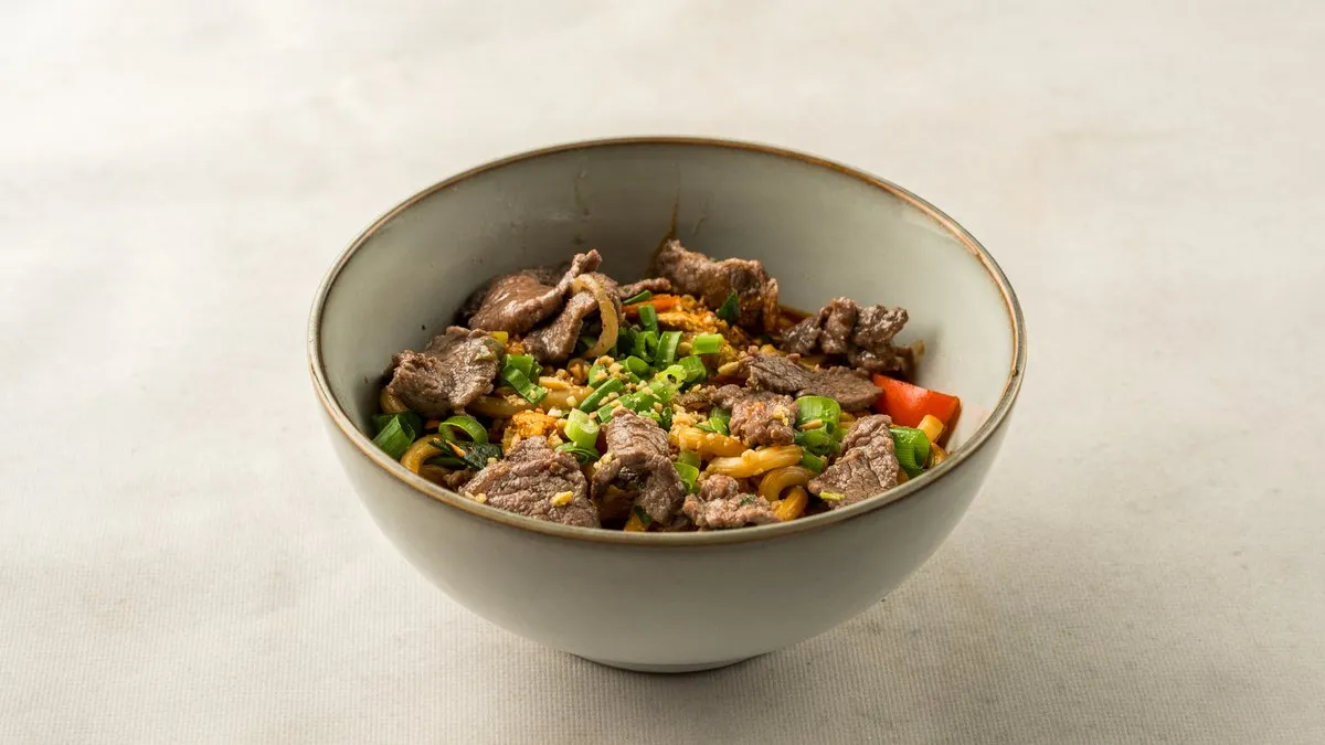 Udon z wołowiną